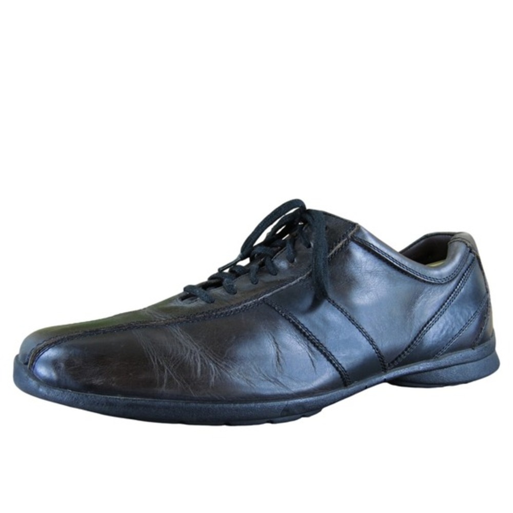 Hush Puppies Men's Bounce Tech Sneaker Black Leather‎ Size 10.5 Gently Used 2025